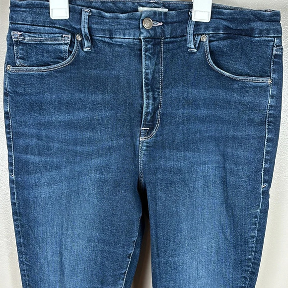 Good American High Rise Dark Wash Jeans - Picture 2 of 7